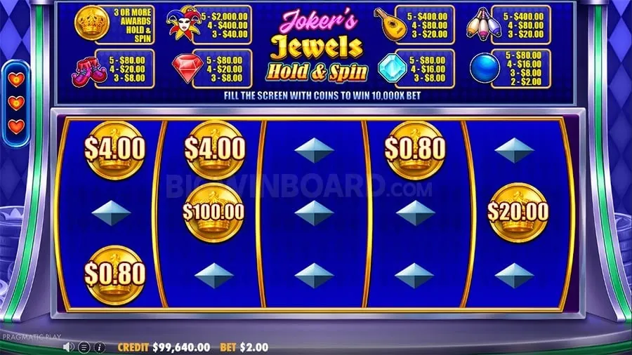Exciting new slot machine game screen